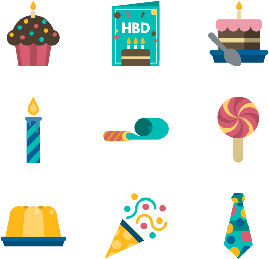 Birthday And Party Elements - Minimal Cake Png (600x564), Png Download