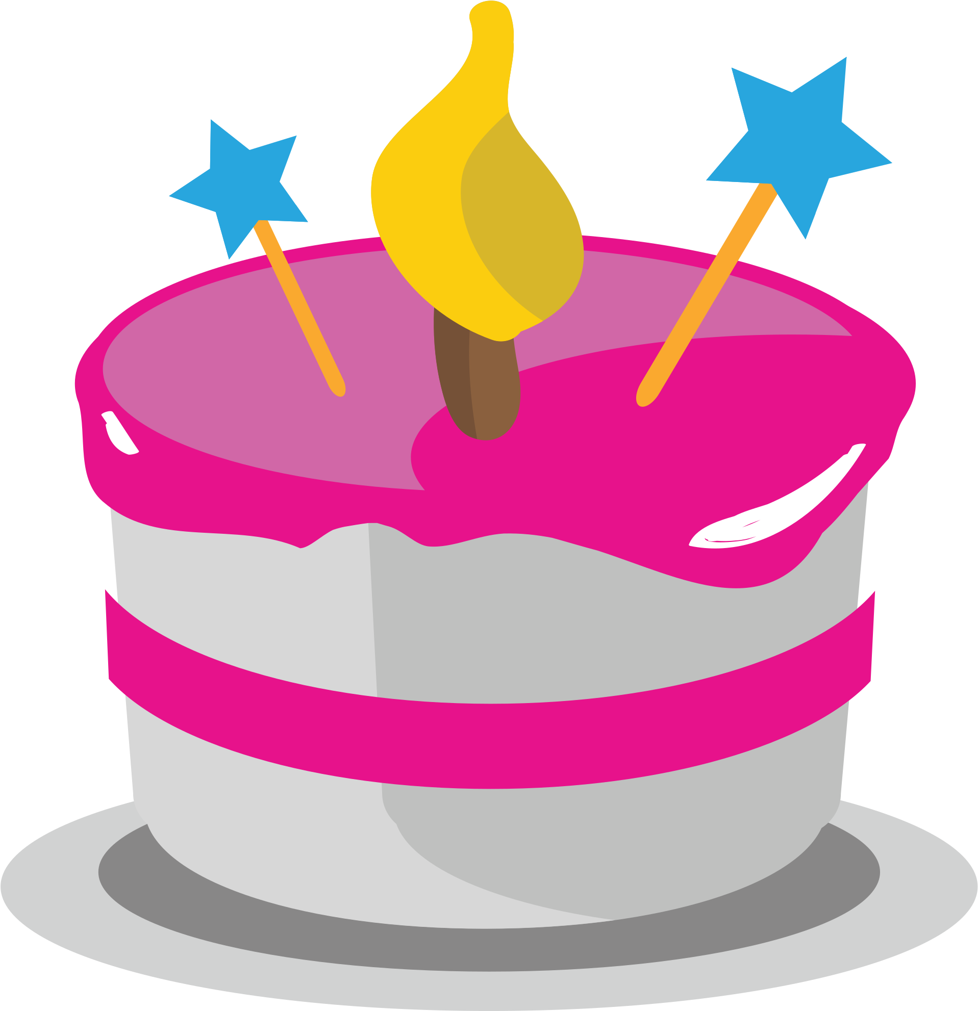 Open - عکس وکتور کیک تولد (2000x2000), Png Download