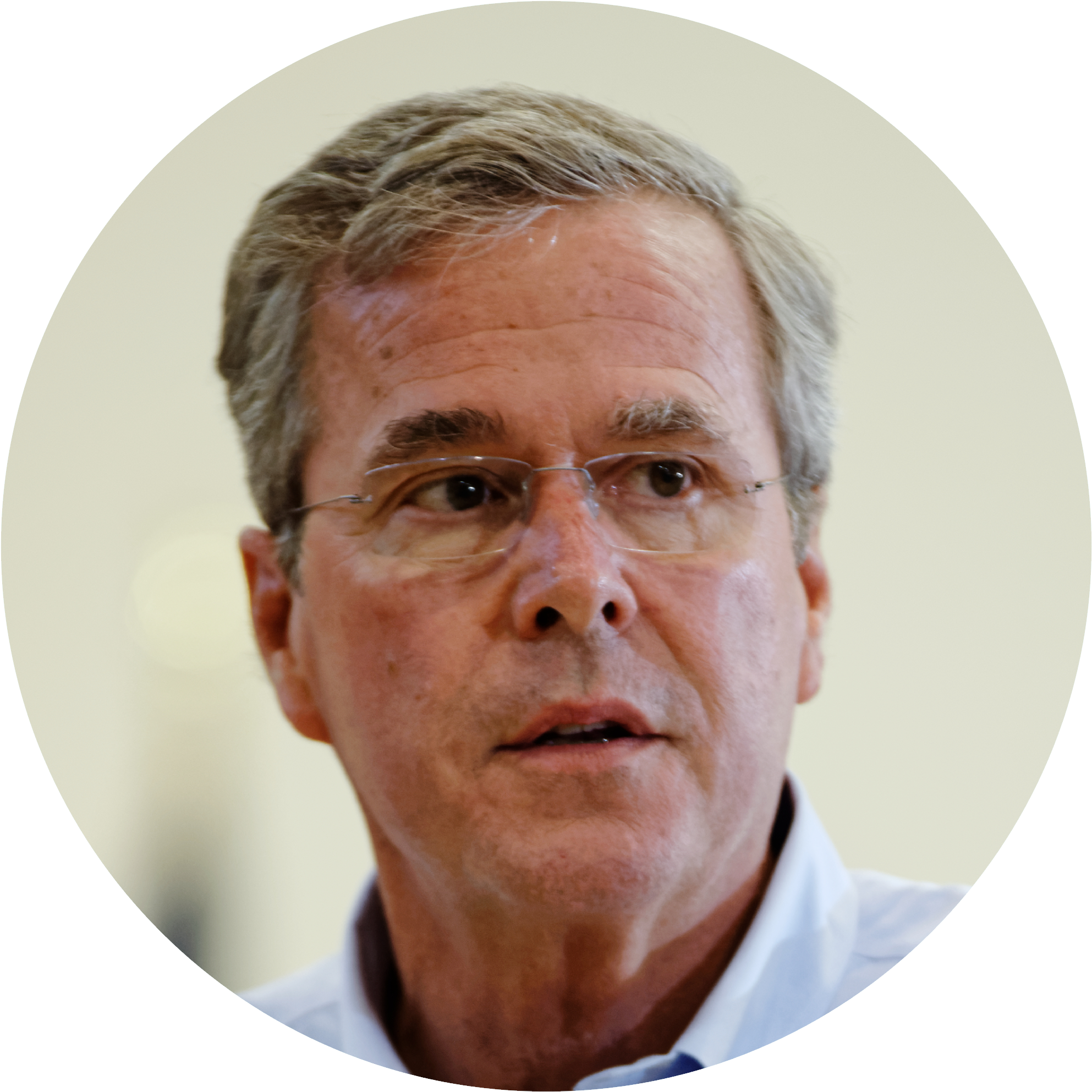 Jeb Circle - Man Face Circle Photos Png (1992x1994), Png Download