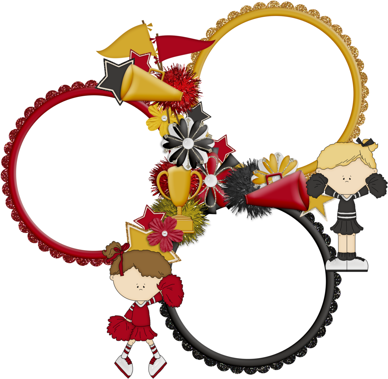 Red Frame Png - Circle (1600x1460), Png Download