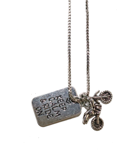 Motocross Charm Necklace - Necklace (480x480), Png Download