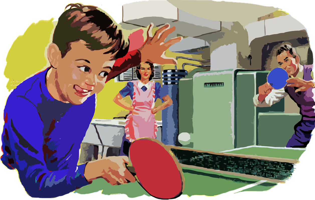 Table Tennis The Basic Rules You Need To Know Before - Família Retro (1257x800), Png Download