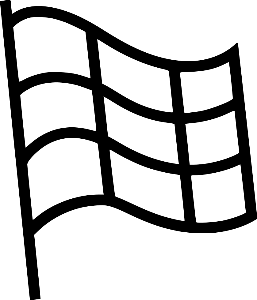 Race Flag - (838x980), Png Download