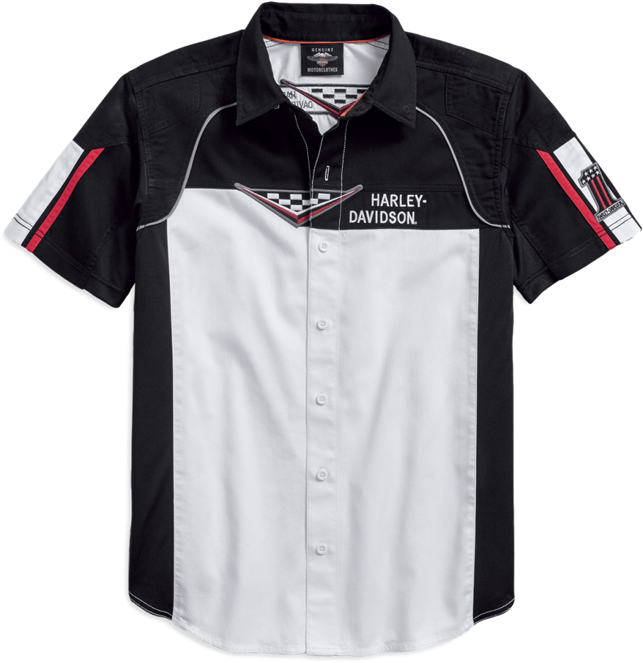 Men's Performance Vented Race Flag Shirt - 96180 18vm (1024x1024), Png Download