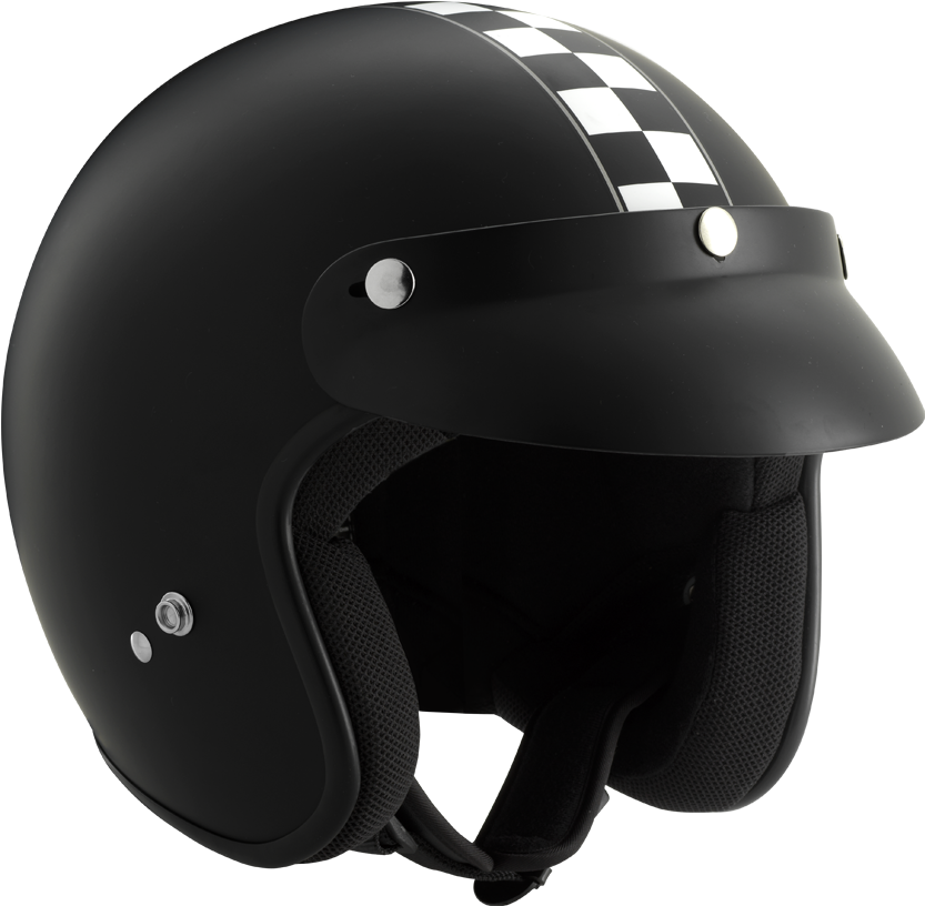 Rocc Classic Helmet Race Flag Matt Black S - Rocc Classic Race Flag Jet Helmet - Black - L (900x900), Png Download