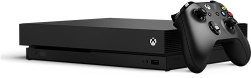 Image Of Xbox One X Console - Xbox One X 1tb Shadow Of The Tomb Raider (500x350), Png Download