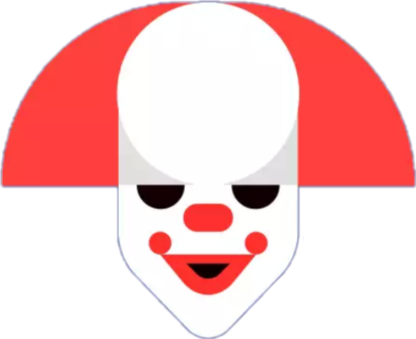 Clown (585x477), Png Download