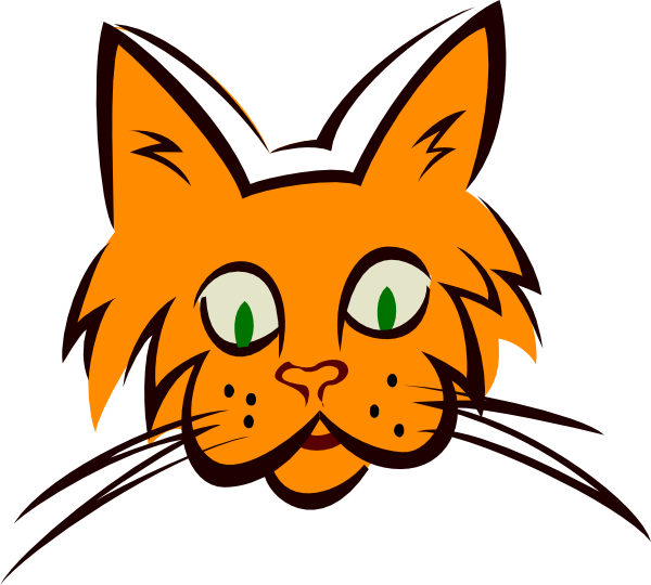 Cat Ears Clip Art - Orange Cat Face (custom) Mugs (600x540), Png Download
