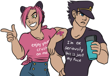 Jojo Kimyou Na Bouken Tattoo (500x359), Png Download