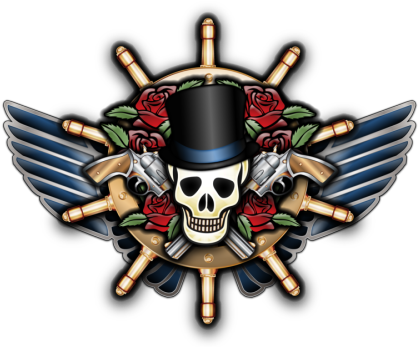 Steampunk Tattoo Designs Georgie Retzer - Tatto Skull Colour Png (500x357), Png Download