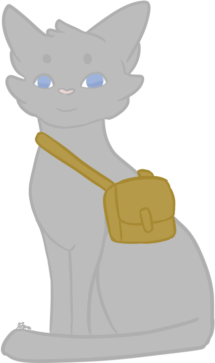 Cat And A Bag - Minskin (500x780), Png Download