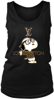 Snoopy Louis Vuitton Joe Cool Women's Tank Tops T Shirt - Louis Vuitton (394x394), Png Download