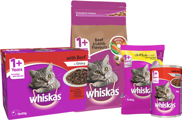 Download Balanced Nutrition For Every Life Stage Wet Canned Food Whiskas Pouch 7 Full Size Png Image Pngkit