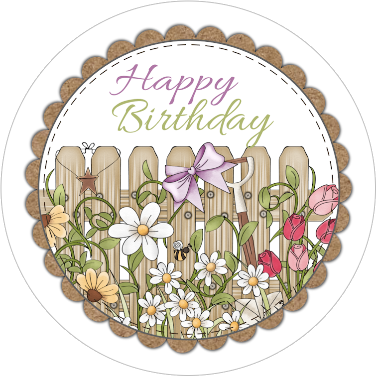 Garden - Free Happy Birthday Garden (804x829), Png Download