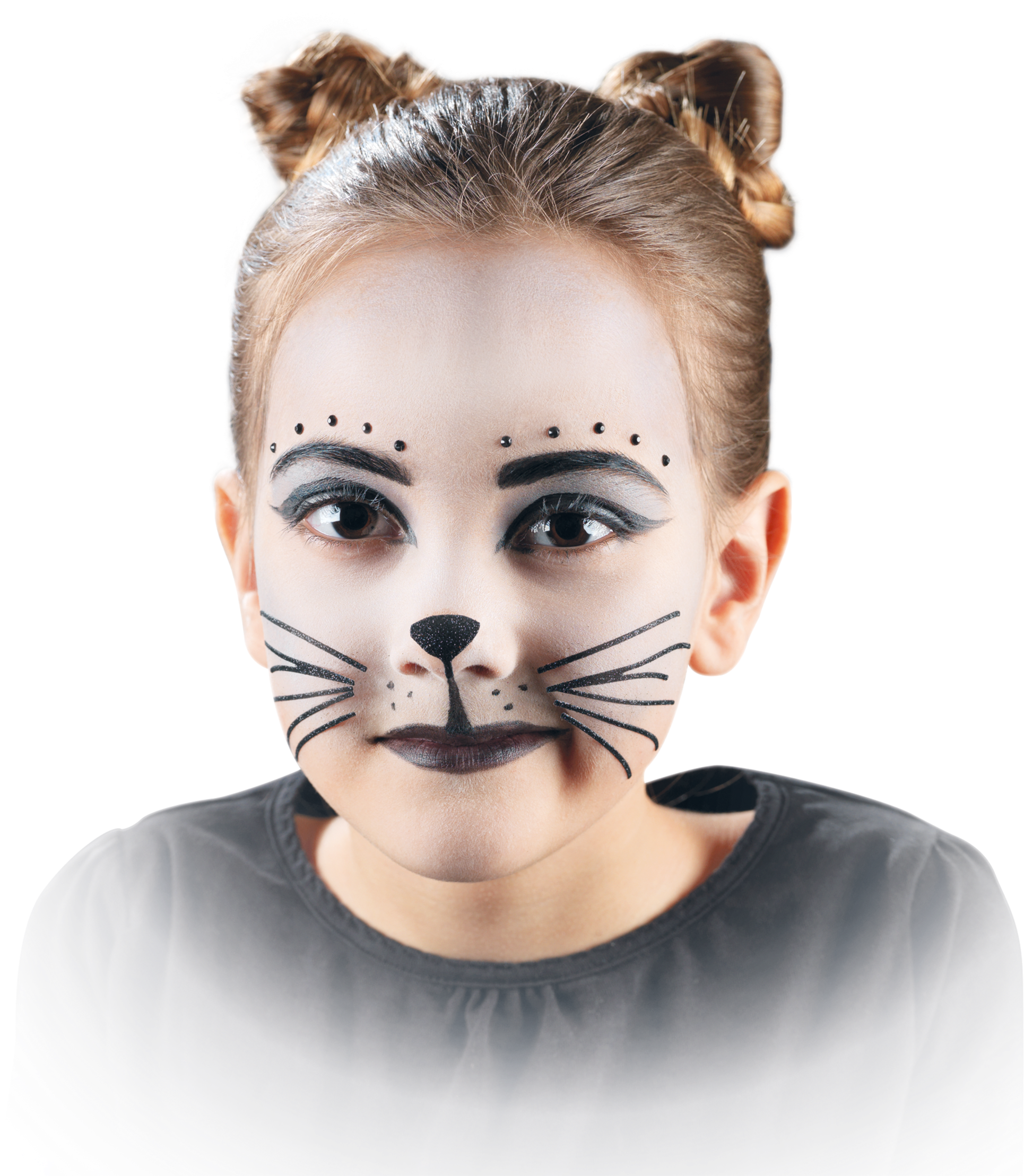 Cat Whiskers Make-up Set, , Large - Cat (2000x2288), Png Download