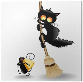 Jpg Royalty Free Library Cartoon Cat Scared By - Pumpkins And Halloween Cats Vector (400x400), Png Download