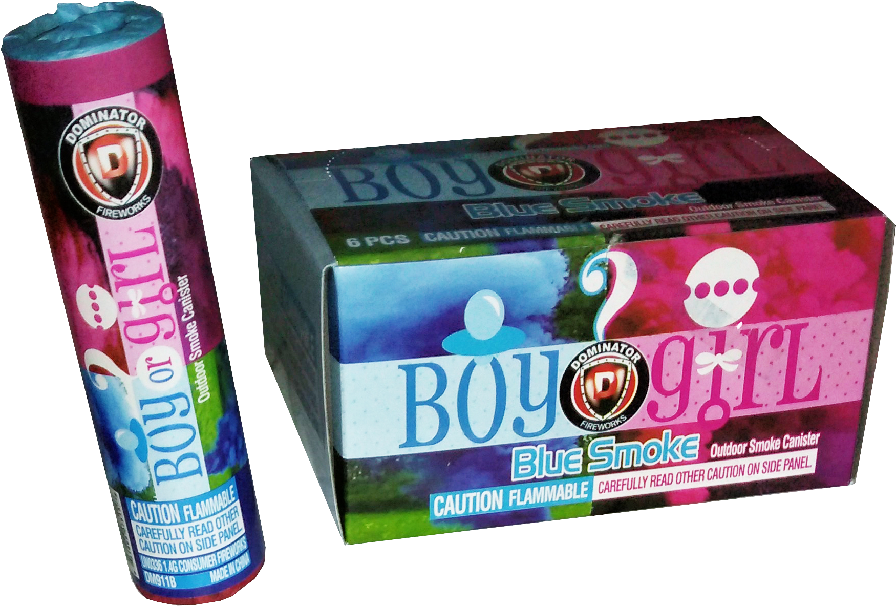 Is It A Boy Or Girl Blue Smoke 6 Pack (2065x1637), Png Download