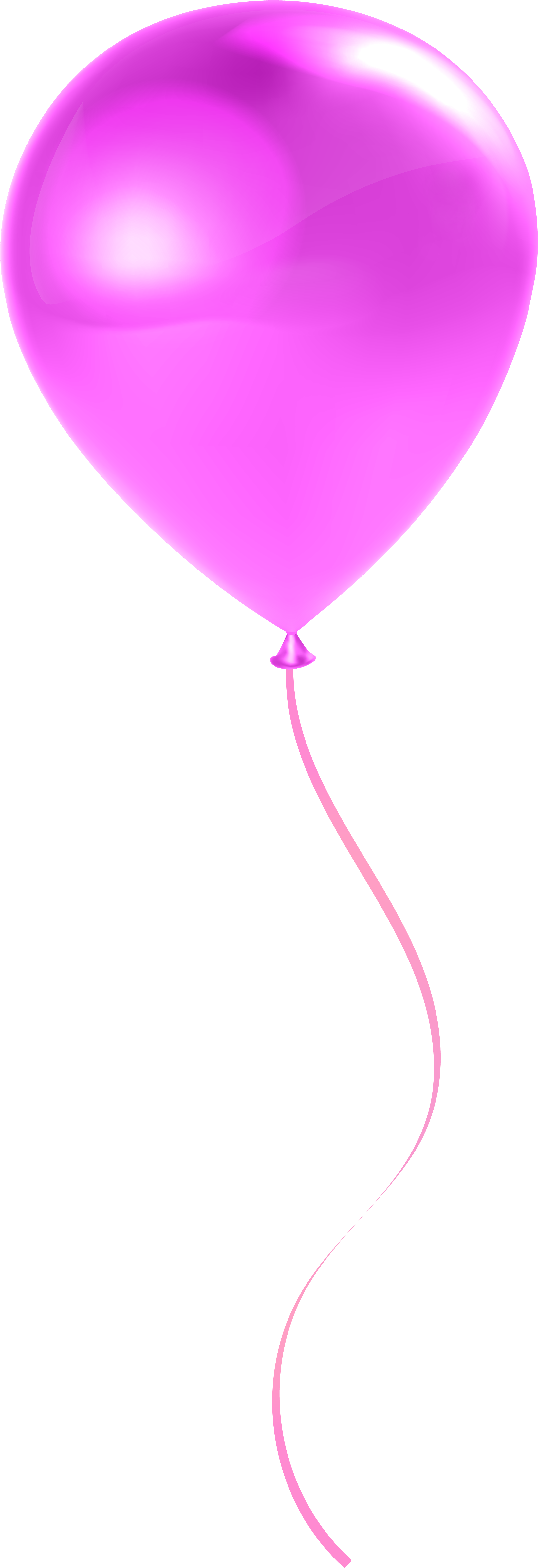 Single Pink Balloon (2807x8000), Png Download