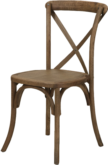 Home / Rentals / Chairs & Furniture / Event Seating - Rustic Cross Back Chair (400x620), Png Download