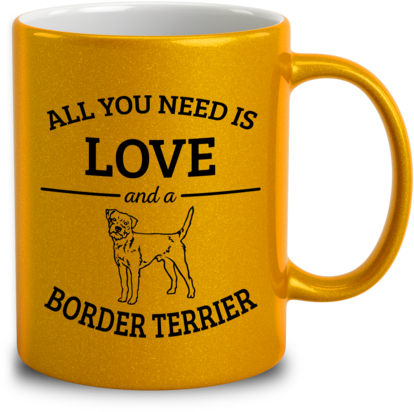 All You Need Is Love And A Border Terrier - Labradoodle Mug (480x445), Png Download