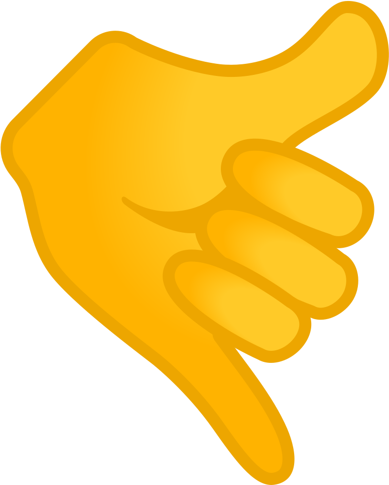 Download Svg Download Png - Hang Loose Emoji Png (1024x1024), Png Download