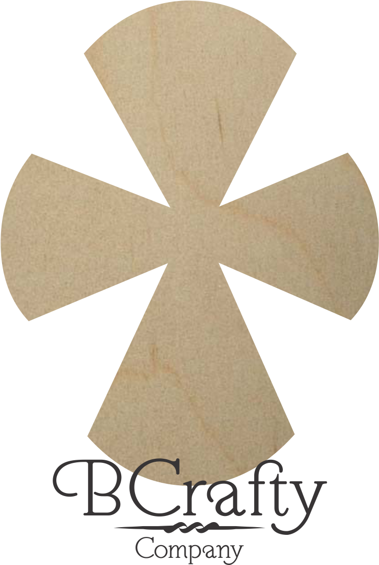 Unfinished Wooden Cross Shapes - Unfinished Wooden Cross (1124x1690), Png Download
