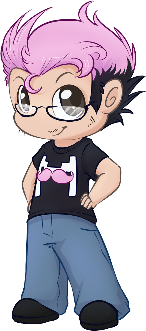 Markiplier Chibi - Chibi Markiplier (515x1153), Png Download