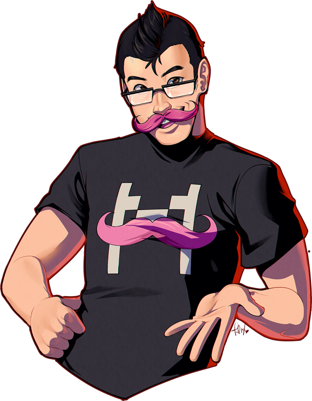 I Finished Uwu~ Markiplier, One Of My Favorite Youtubers - Markiplier Fan Art Png (642x826), Png Download