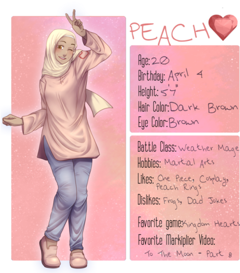 Meet Peach The Sweetest Of The Bunch She's Smart And - Hearts And Heroes Markiplier (500x553), Png Download