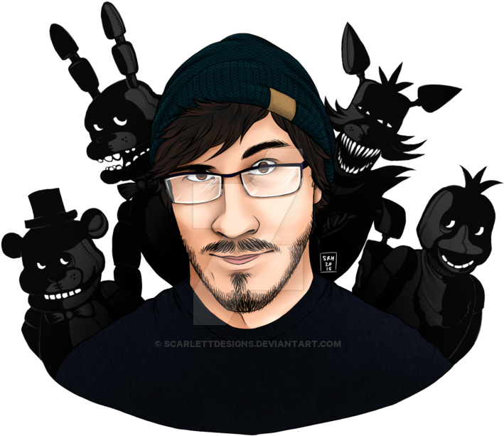 Clipart Royalty Free M A R K I P L - Fnaf Markiplier Transparent (1024x713), Png Download