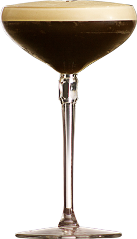 Liquorice Espresso - Wine Glass (400x628), Png Download