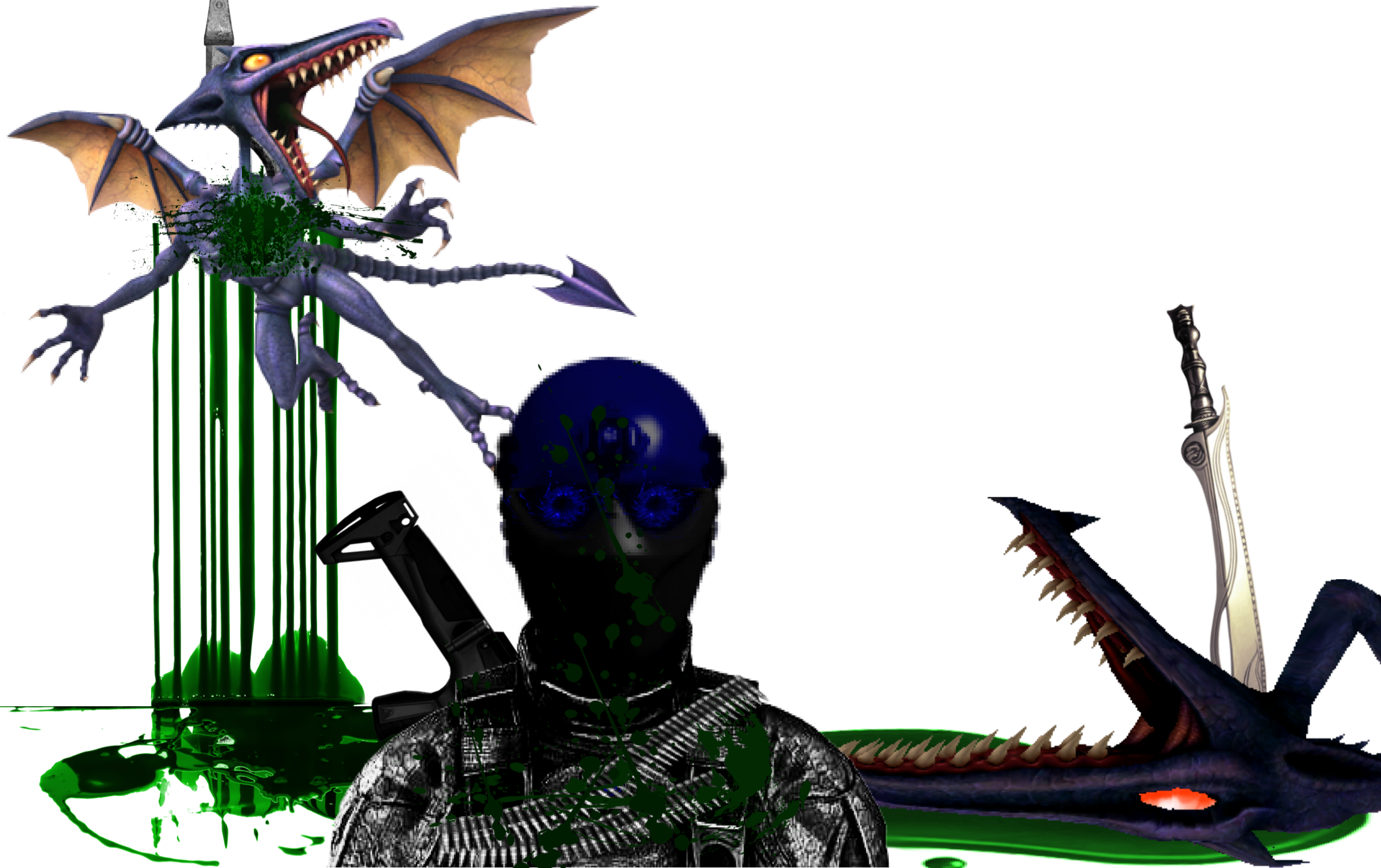 Ask Samus Google Png Ask Samus - Super Smash Bros Brawl (2500x1572), Png Download