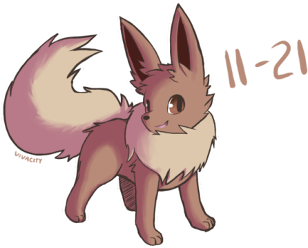 Happy Eeevee Day - Cartoon (500x405), Png Download