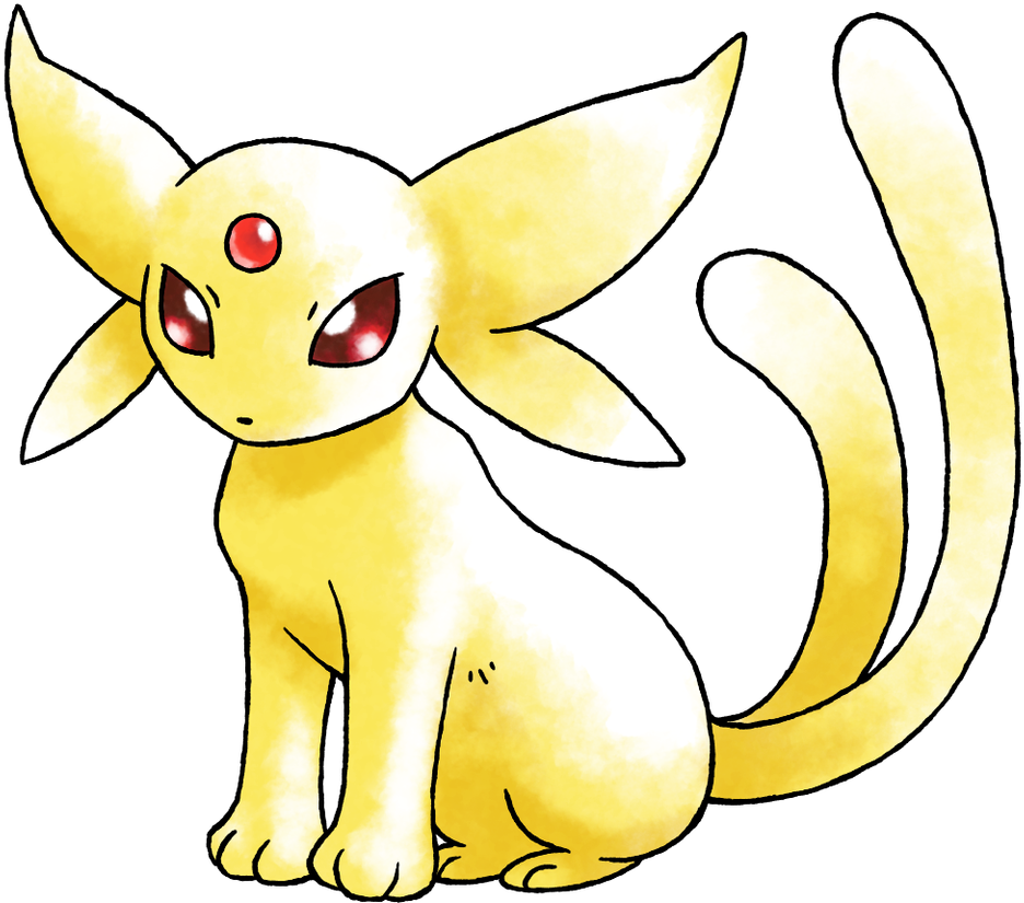 The Differences Between Prototype Espeon And Final - Beta Espeon (960x960), Png Download