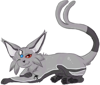Jinx The Espeon, Designer And Artist Unknown - Cartoon (563x362), Png Download