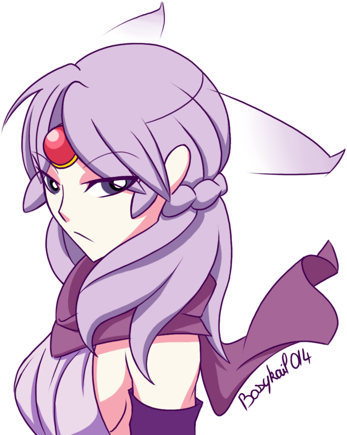 Image Freeuse Library Gijinka Espeon By Basykail On - Digital Art (894x894), Png Download