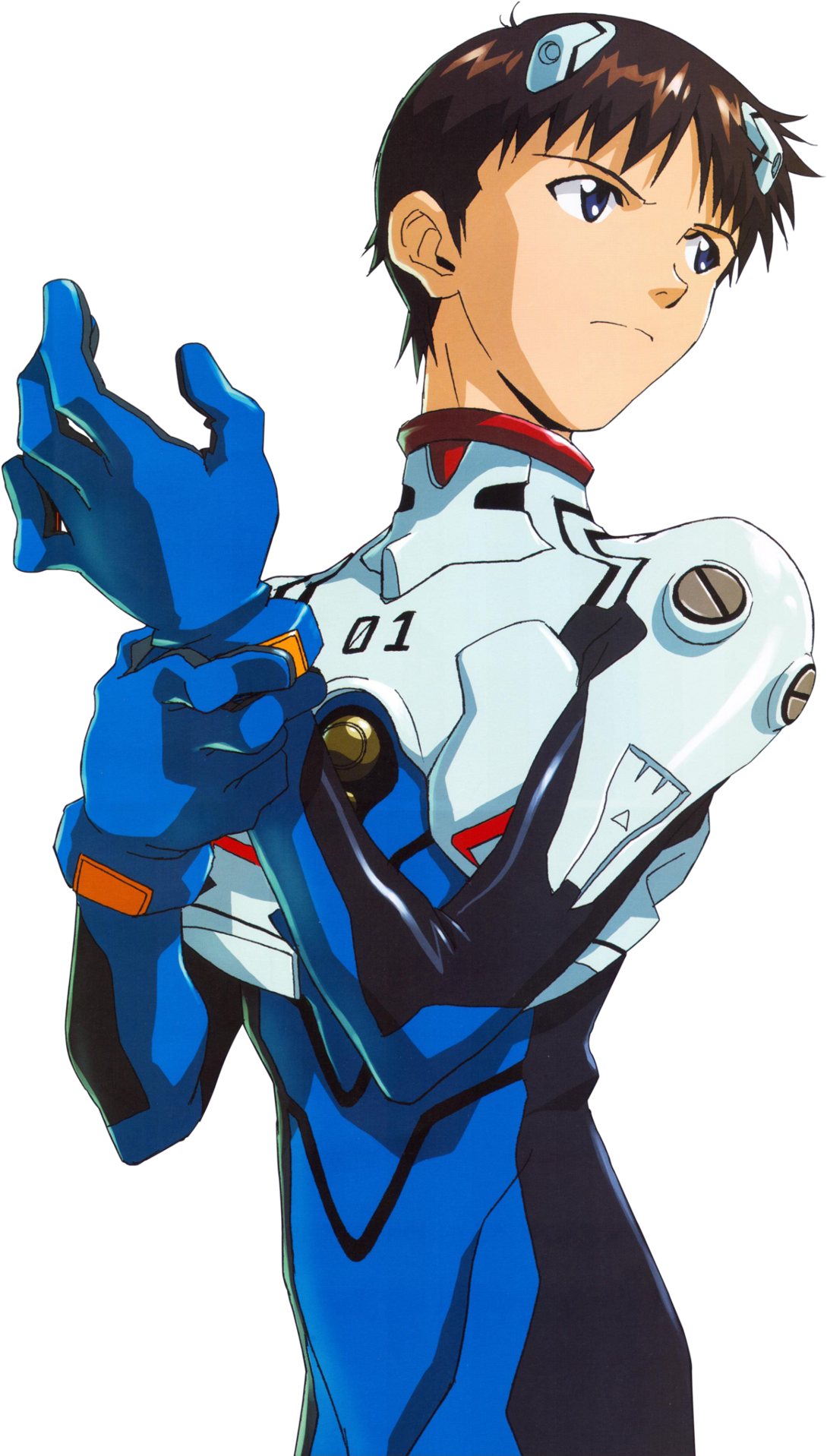 So, The Plug Suit That Samus Is - Shinji Ikari (906x1600), Png Download