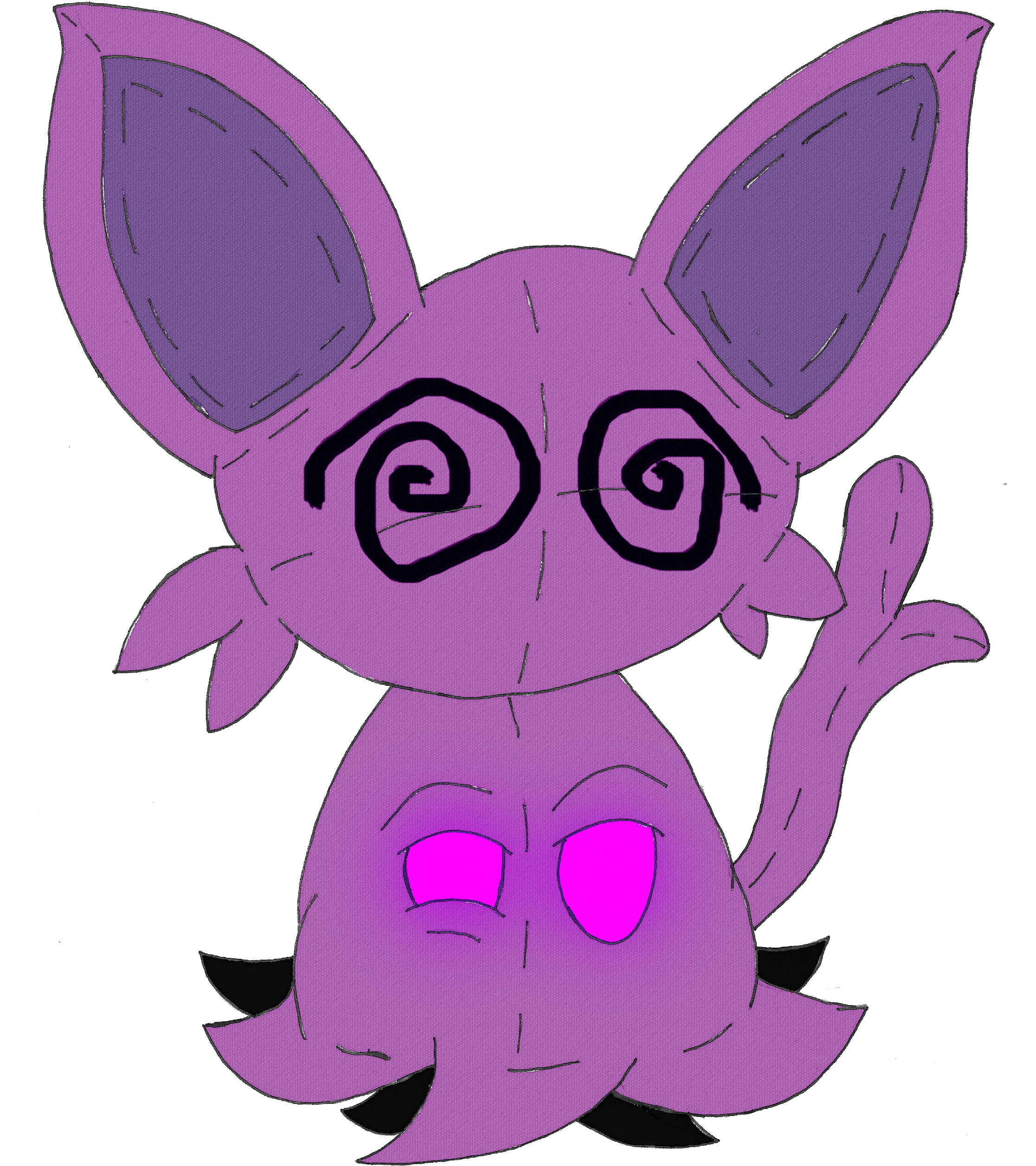 Espeon-kyu (2249x2672), Png Download