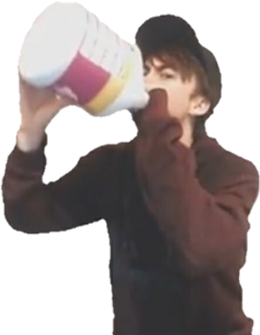 Png-trash Leafyishere/calvin Vail Png's Pt - Drinking (846x476), Png Download