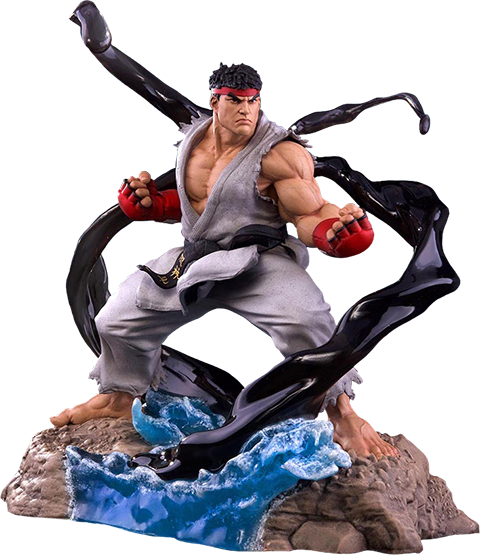 Ryu V-trigger Statue - Street Fighter Toys Png (480x555), Png Download