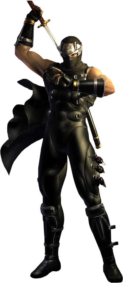 Which Legendary Black Falcon Suit Is Your Favorite - Ryu Hayabusa Ninja Gaiden Black (580x947), Png Download