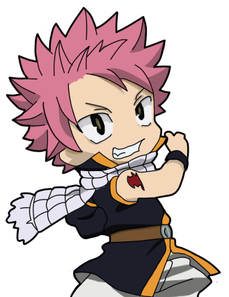 Fairy Tail Natsu Dragneel Chibi 01 By Zalxero-d56otkd - Fairy Tail Chibi Natsu (340x450), Png Download