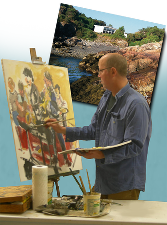 Picture - Painting (344x465), Png Download