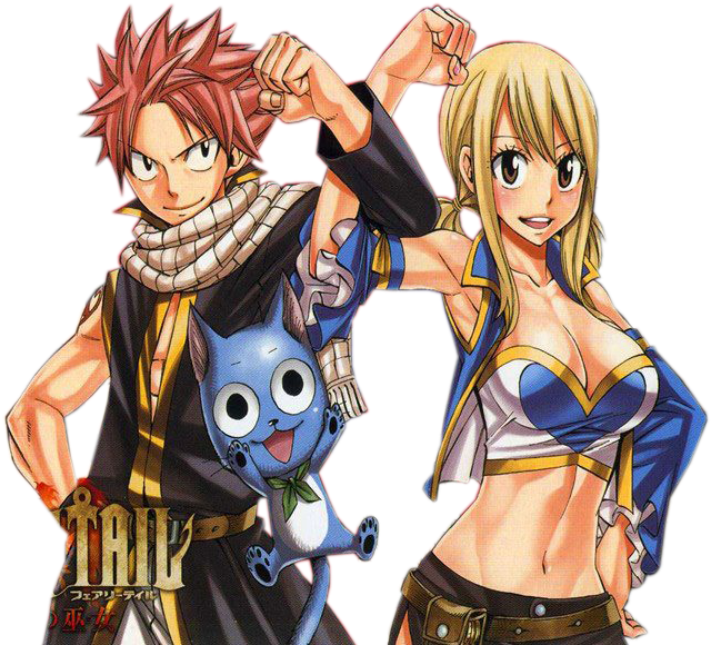 Natsu Lucy And Happy (800x600), Png Download