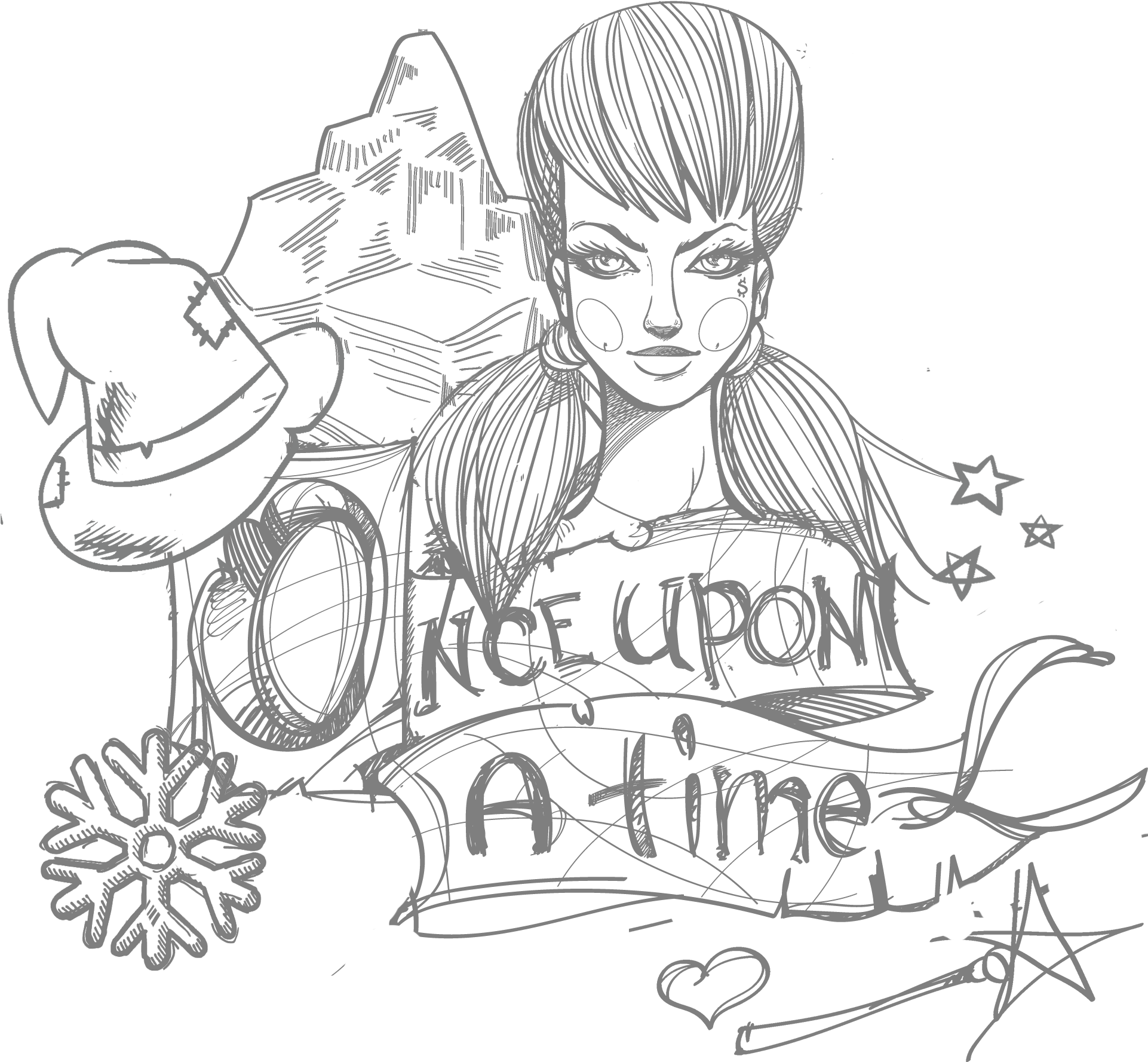 Bulgaria The And Winter Whirlwinds - Once Upon A Time Fairy Tale Clipart Black And White (2026x1803), Png Download