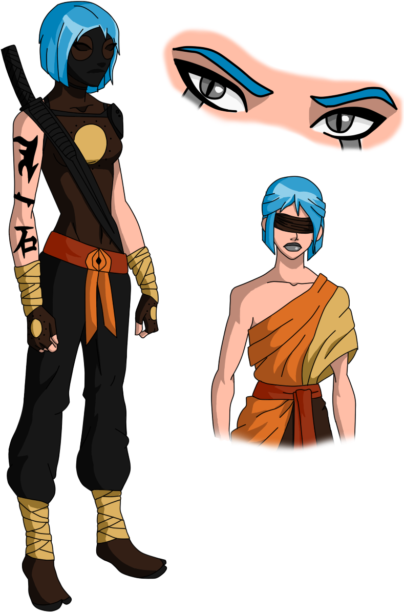 Collection Of Free Samurai Drawing Cyberpunk Download - Art (800x1300), Png Download