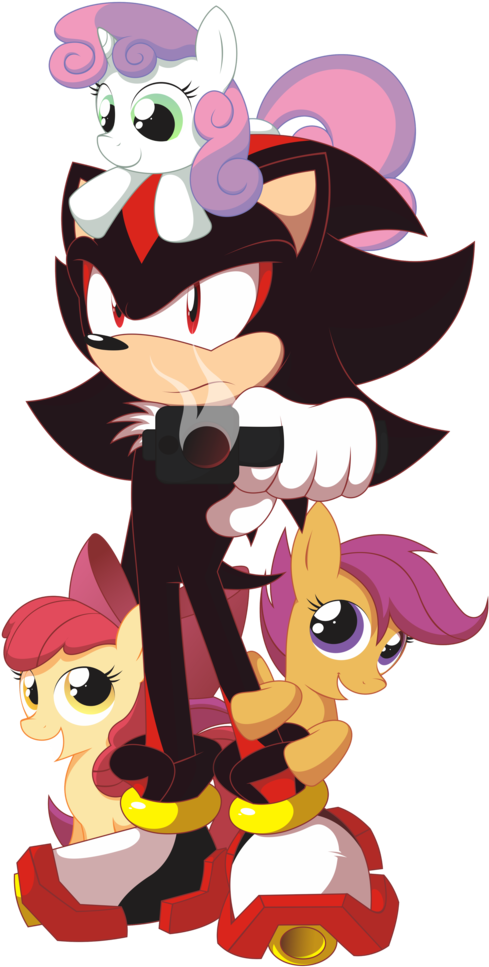 Absurd Res, Apple Bloom, Artist Needed, Crossover, - Sonic The Hedgehog And Bloom (791x1024), Png Download