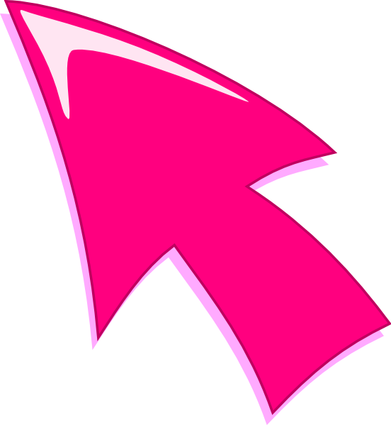 Flecha Rosa Clip Art - Flecha Rosada Png (552x599), Png Download