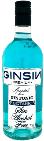 Ginsin 12 Botánicos Sin Alcohol - Ginebra Sin Alcohol (265x500), Png Download