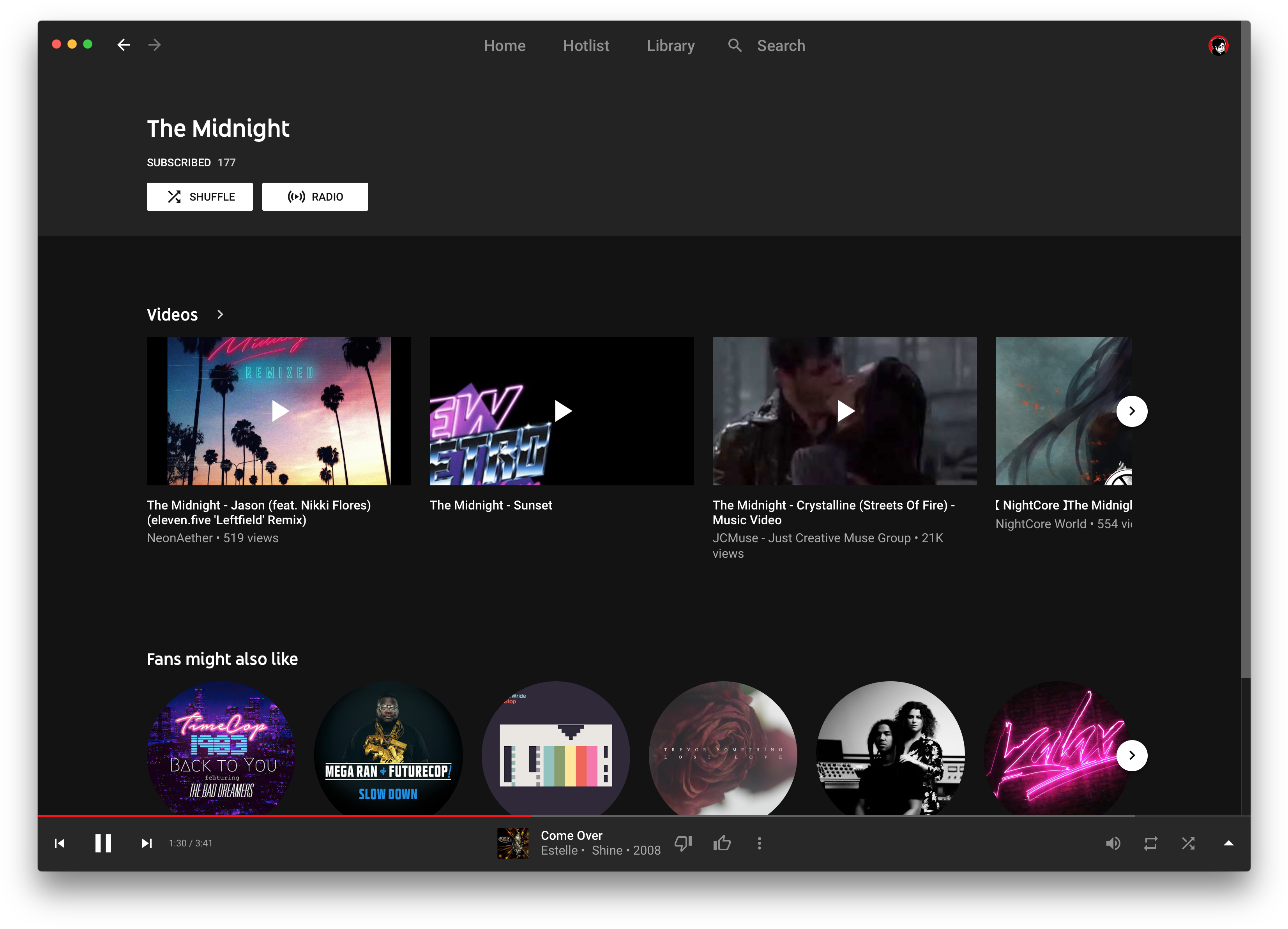 The Midnight Videos On Youtube Music - Newretrowave (3336x2408), Png Download